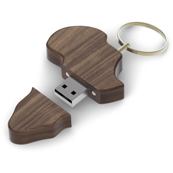 Andy Cartwright Afrique Flash Drive Keyholder – 16GB Eco-friendly memory sticks Flash Drives