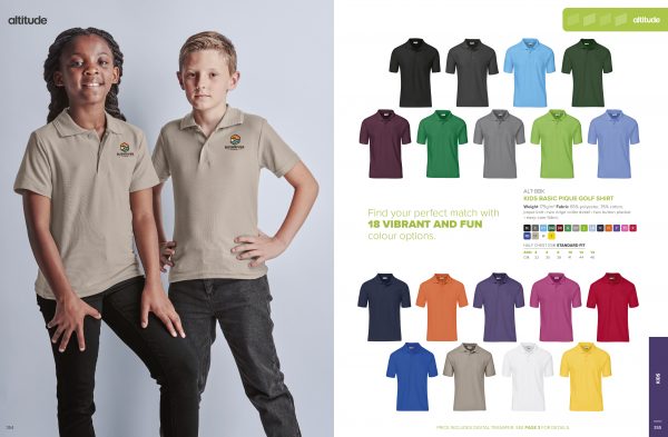 Kids Basic Pique Golf Shirt Golf shirts BBK01