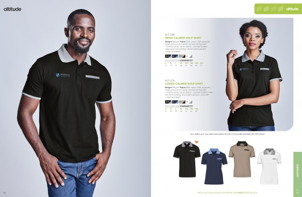 Mens Caliber Golf Shirt Golf shirts 180gsm