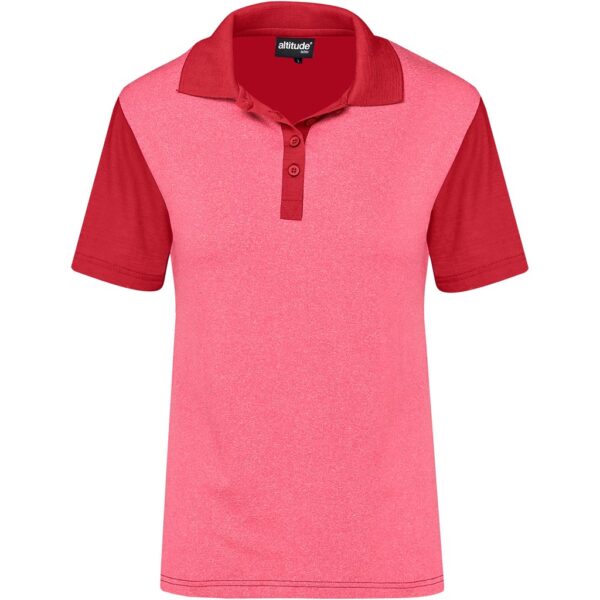 Ladies Crossfire Golf Shirt – Red Marked to clear 170gsm