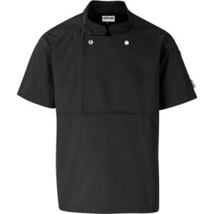 Unisex Short Sleeve Cannes Utility Top – Black Hospitality chef jacket