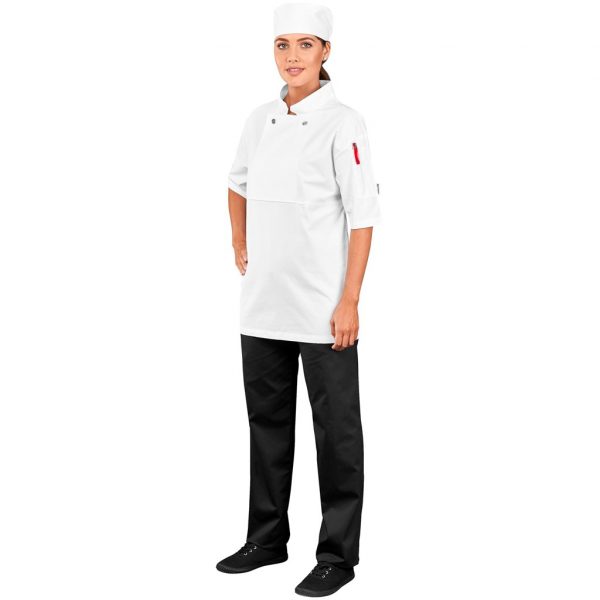 Unisex Short Sleeve Cannes Utility Top Hospitality chef jacket