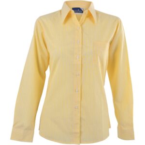 Ladies Long Sleeve Drew Shirt – Yellow Marked to clear Blouse