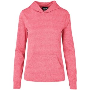 Ladies Fitness Lightweight Hooded Sweater – Red Marked to clear hoodies