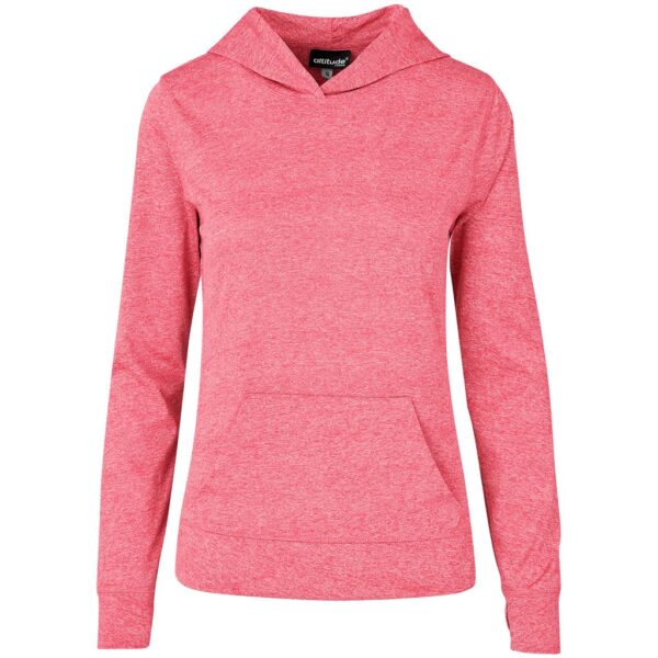 Ladies Fitness Lightweight Hooded Sweater – Red Marked to clear hoodies