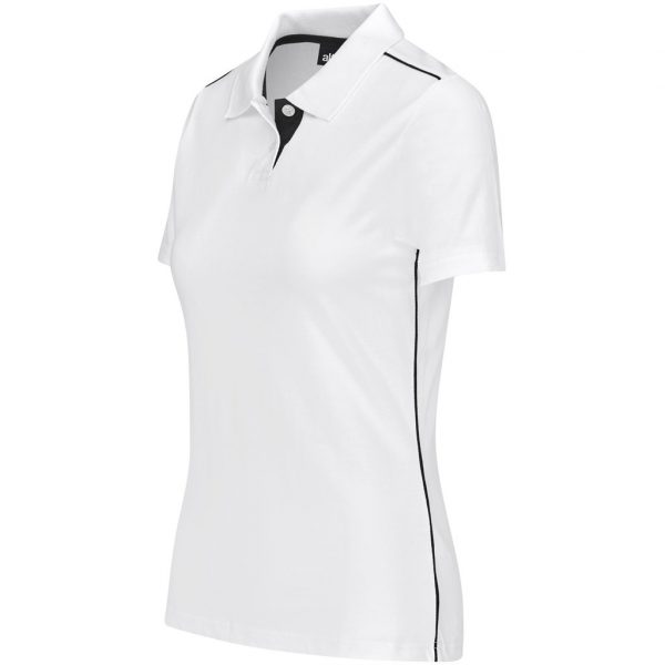 Ladies Galway Golf Shirt – White Marked to clear cotton