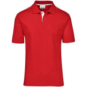 Mens Galway Golf Shirt – Red Marked to clear cotton