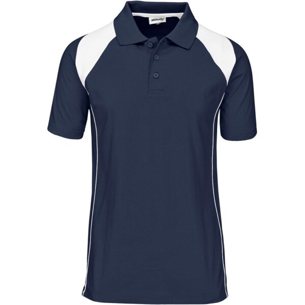 Mens Infinity Golf Shirt – Navy Marked to clear golfer