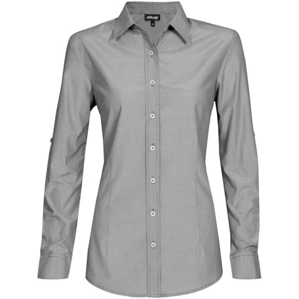 Ladies Long Sleeve Portsmouth Shirt – Black Marked to clear formal shirts