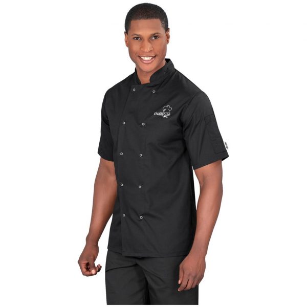 Unisex Short Sleeve Zest Chef Jacket Hospitality 195gsm