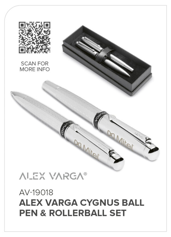 Alex Varga Cygnus Ball Pen & Rollerball Set Pen sets NULL