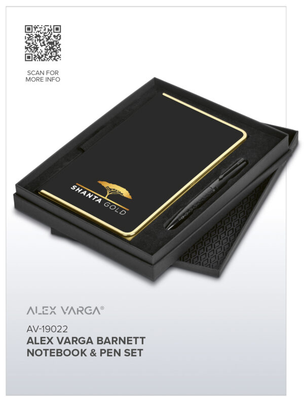 Alex Varga Barnett Notebook & Pen Set Alex varga premium gift sets