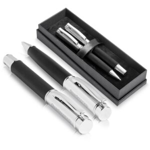 Alex Varga Volans Ball Pen & Rollerball Set – Black Pen sets