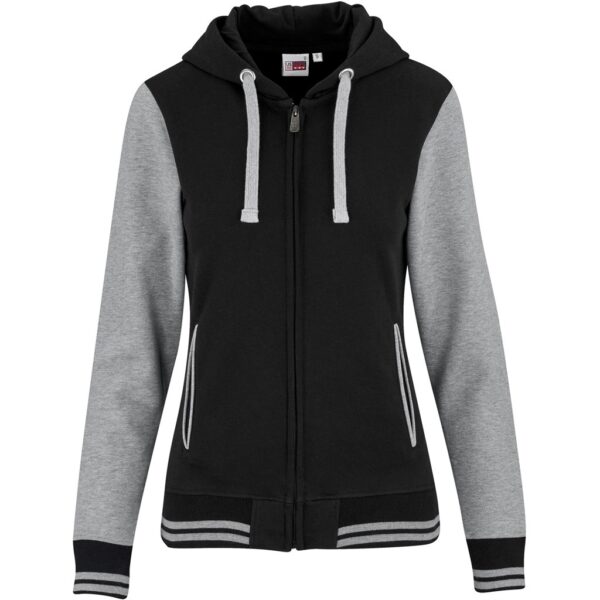 Ladies Princeton Hooded Sweater – Black Marked to clear