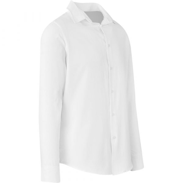 Mens Long Sleeve Wallstreet Shirt – White Marked to clear