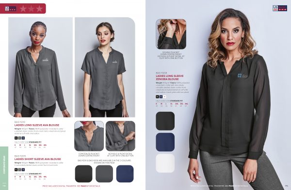 Ladies Long Sleeve Zenobia Blouse Lounge shirts