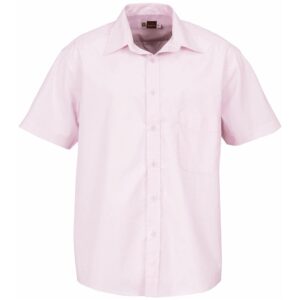 Mens Short Sleeve Washington Shirt – Pink Marked to clear