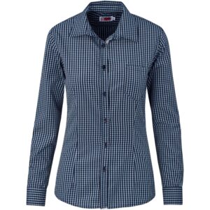 Ladies Long Sleeve Kenton Shirt – Navy Marked to clear Lounge shirt