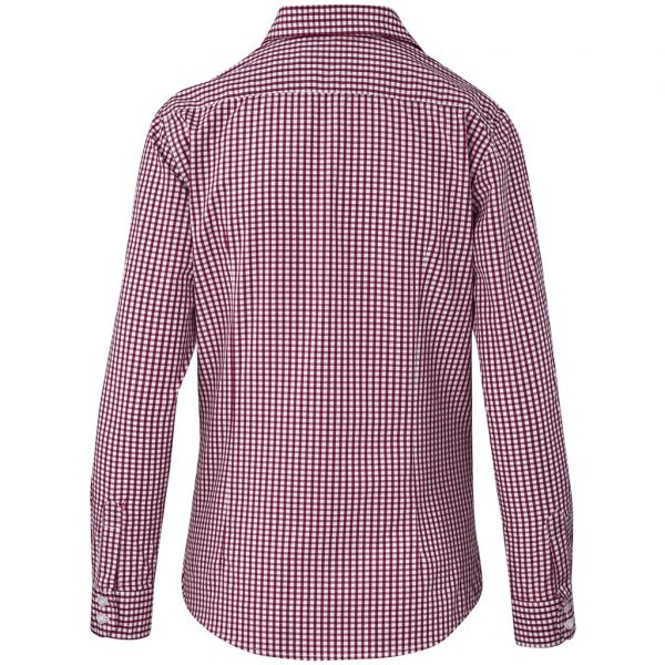 Ladies Long Sleeve Kenton Shirt – Red Marked to clear Lounge shirt