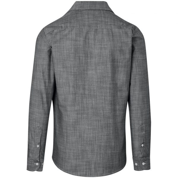 Mens Long Sleeve Windsor Shirt – Grey Marked to clear