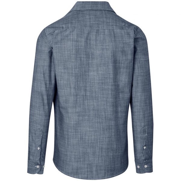 Mens Long Sleeve Windsor Shirt – Navy Marked to clear