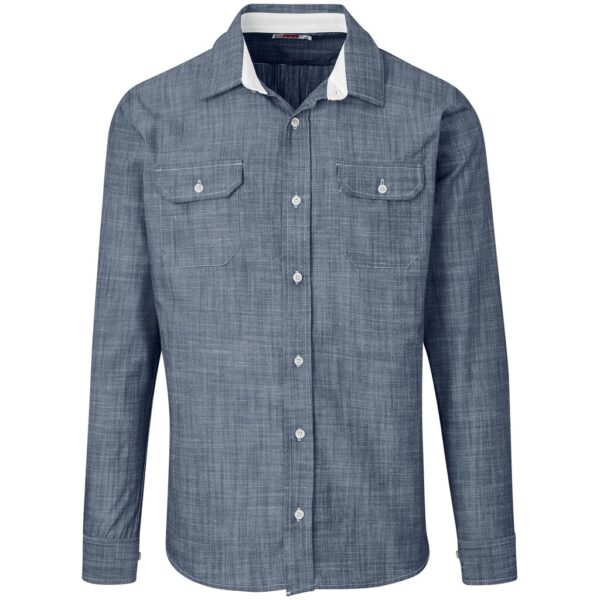 Mens Long Sleeve Windsor Shirt – Navy Marked to clear