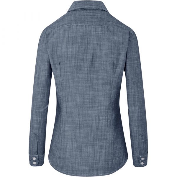 Ladies Long Sleeve Windsor Shirt – Navy Marked to clear Lounge shirts