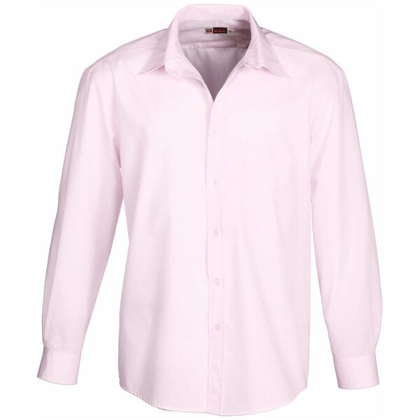 Mens Long Sleeve Washington Shirt – Pink Marked to clear