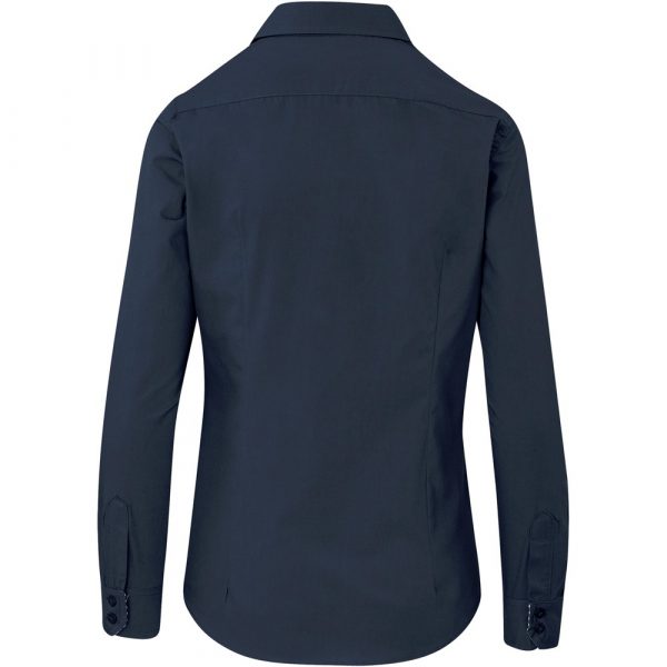 Ladies Long Sleeve Warrington Shirt – Navy Marked to clear