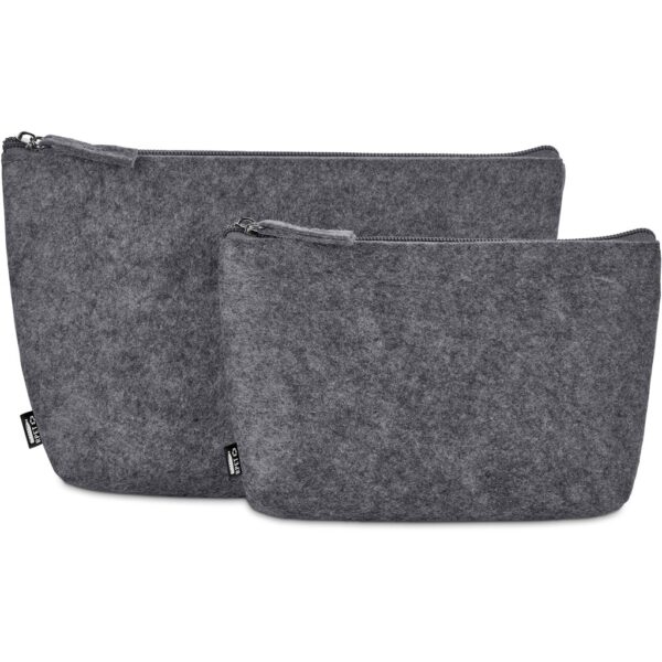 Okiyo Kesho Recycled PET Felt Accessory Bag Eco-friendly bags cosmetic bag