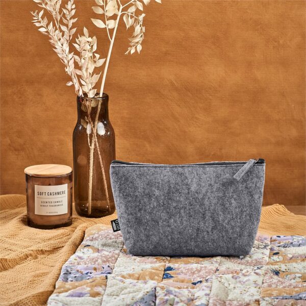 Okiyo Kesho Recycled PET Felt Accessory Bag Eco-friendly bags cosmetic bag