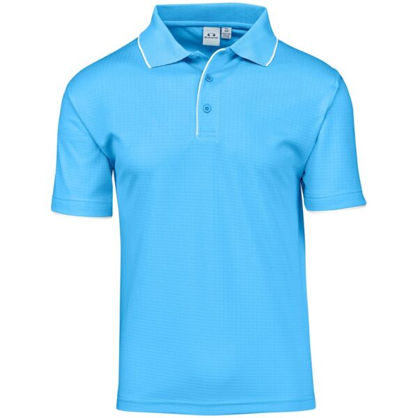 Mens Elite Golf Shirt – Light Blue Marked to clear