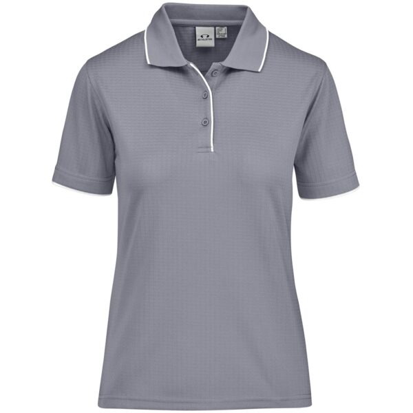 Ladies Elite Golf Shirt – Grey Marked to clear