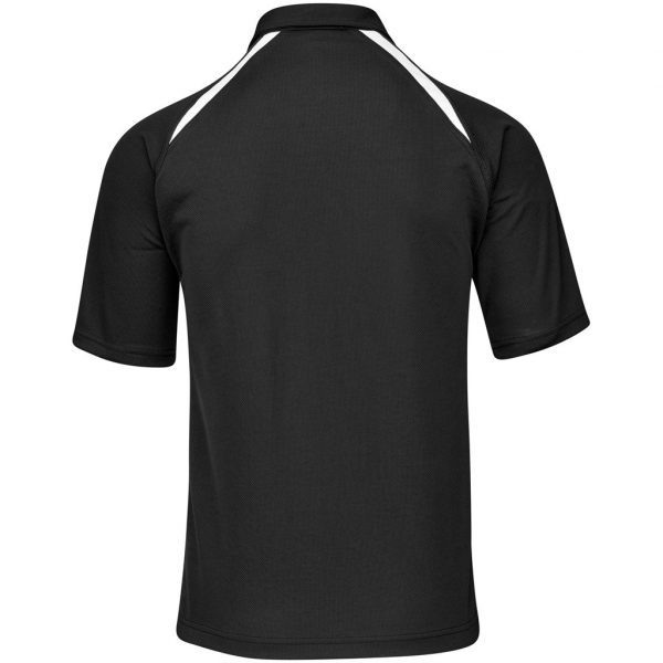 Mens Splice Golf Shirt – Black White Marked to clear Splice Mens Golf Shirt