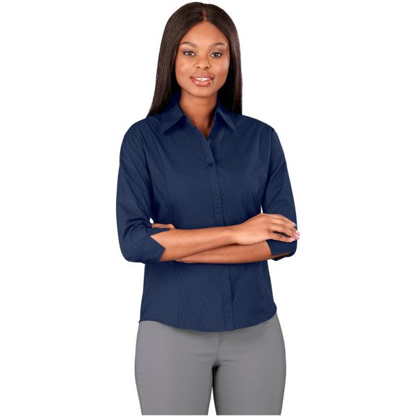 Ladies 3/4 Sleeve Micro Check Shirt Lounge shirts