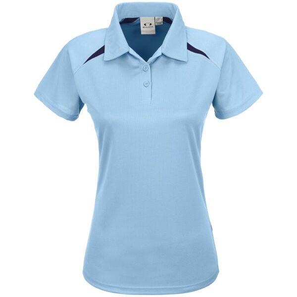 Ladies Splice Golf Shirt – Light Blue Marked to clear golf shirt