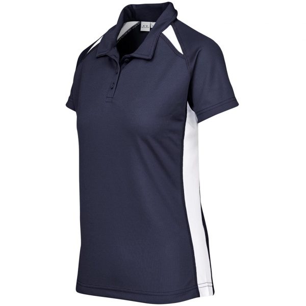 Ladies Splice Golf Shirt – Navy Marked to clear golf shirt