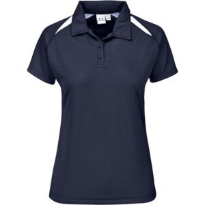 Ladies Splice Golf Shirt – Navy Marked to clear golf shirt