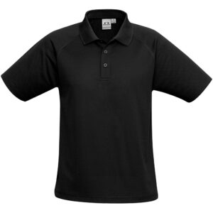 Kids Sprint Golf Shirt – Black Marked to clear golfer