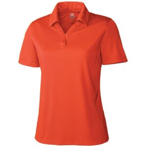 Ladies Genre Golf Shirt – Orange Marked to clear