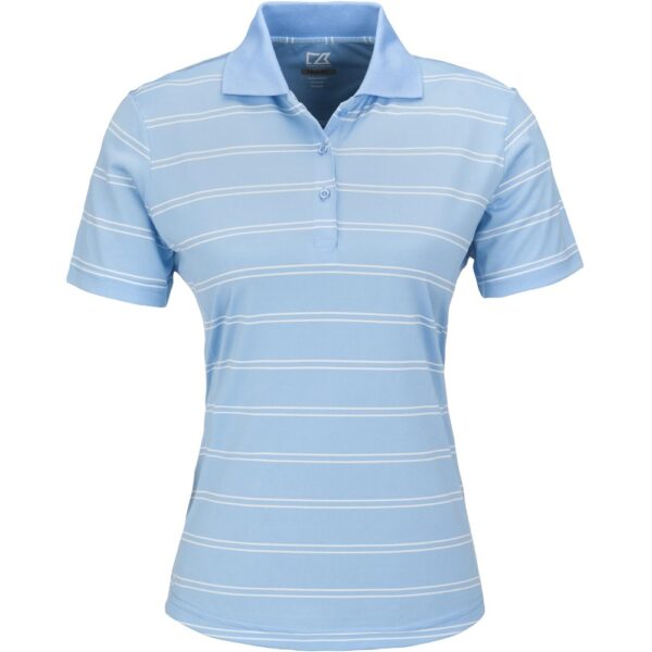 Ladies Hawthorne Golf Shirt – Light Blue Marked to clear