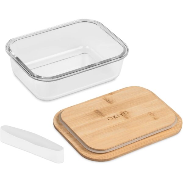 Okiyo Moshi Glass & Bamboo Lunch Box Coolers and lunchware glass lunch box