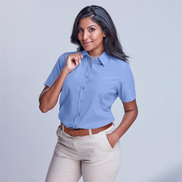 Ladies Short Sleeve Oxford Shirt Lounge shirts Shirt