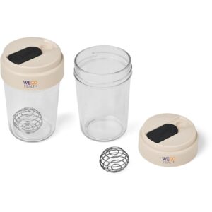 Kooshty Hero Glass Protein Shaker – 700ml – Cream Drinkware glass shaker