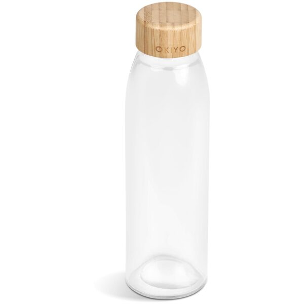 Okiyo Wabi-Sabi Glass Water Bottle – 500ml Drinkware glass bottle