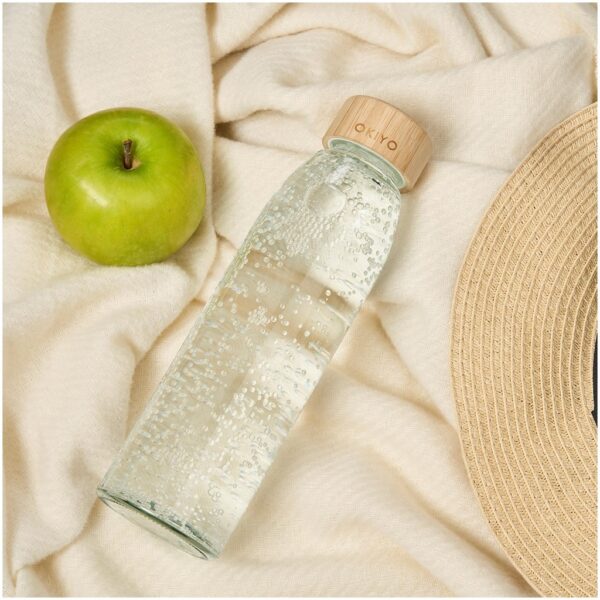 Okiyo Wabi-Sabi Glass Water Bottle – 500ml Drinkware glass bottle