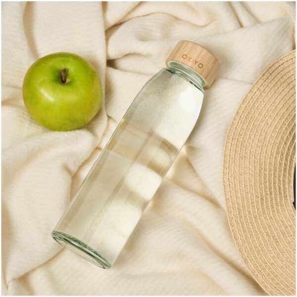 Okiyo Wabi-Sabi Glass Water Bottle – 500ml Drinkware glass bottle