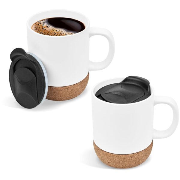 Serendipio Sienna Cork & Ceramic Sublimation Coffee Mug – 340ml Drinkware cork mug