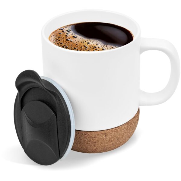 Serendipio Sienna Cork & Ceramic Sublimation Coffee Mug – 340ml Drinkware cork mug