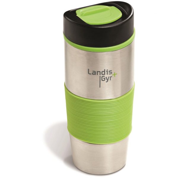 Ridge Stainless Steel & Plastic Double-Wall Tumbler – 450ml Drinkware mug